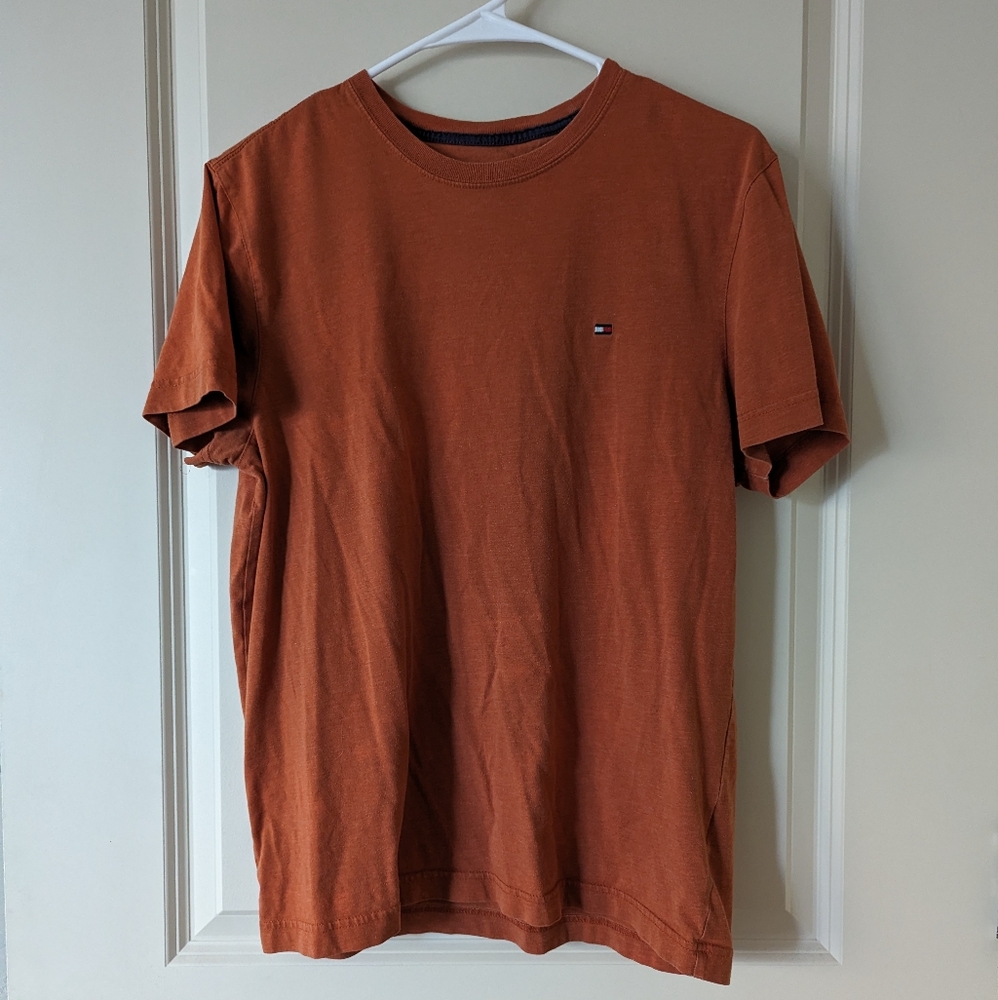 Orange Short-sleeved Tommy Hilfiger T-shirt